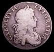 London Coins : A153 : Lot 2173 : Crown 1666 XVIII edge ESC 32 VG the reverse slightly better with all major details bold