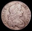 London Coins : A153 : Lot 2174 : Crown 1679 Fourth Bust ESC 57 VF with some haymarking and light adjustment marks