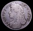 London Coins : A153 : Lot 2175 : Crown 1688 8 over 7 ESC 81 VG/About Fine