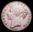 London Coins : A153 : Lot 2185 : Crown 1845 Cinquefoil stops of edge ESC 282 GVF with a pleasing tone