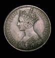 London Coins : A153 : Lot 2187 : Crown 1847 Gothic, Undecimo edge, ESC 288, EF with grey tone