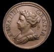 London Coins : A153 : Lot 2192 : Farthing 1714 Small Flan Peck 741 EF toned with a heavier contact mark in the reverse field