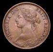 London Coins : A153 : Lot 2195 : Farthing 1863 Freeman 509 dies 3+B NEF with a small spot on the obverse
