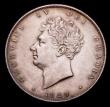 London Coins : A153 : Lot 2225 : Halfcrown 1829 ESC 649 EF with some light contact marks, scarce