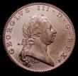 London Coins : A153 : Lot 2241 : Halfpenny 1790 Pattern in bronzed copper by Droz, edge RENDER TO CESAR etc. Peck 971 DH14 nFDC