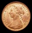 London Coins : A153 : Lot 2245 : Halfpenny 1883 Freeman 349 dies 17+S UNC with around 70% lustre, the reverse with a small carbon spo...