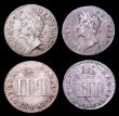 London Coins : A153 : Lot 2248 : Maundy a 3-part set 1687 Fourpence 7 over 6 ESC 1862 NVF with a thin scratch on the obverse, Threepe...