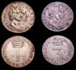 London Coins : A153 : Lot 2249 : Maundy a 3-part set 1689 comprising Fourpence G below bust ESC 1866 NEF, Threepence ESC 1986 NVF, an...