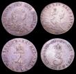 London Coins : A153 : Lot 2261 : Maundy Set 1792 Wire Money ESC 2419 Fourpence NEF, Threepence NEF, Twopence Fine, Penny EF all toned