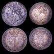 London Coins : A153 : Lot 2263 : Maundy Set 1826 ESC 2430 an assembled set Fourpence EF, Threepence NEF/EF, Twopence TRITANNIAR, T ov...