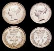 London Coins : A153 : Lot 2265 : Maundy Set 1838 ESC 2445 GEF to A/UNC with some light hairlines, only the third set we have offered ...