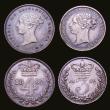 London Coins : A153 : Lot 2266 : Maundy Set 1882 ESC 2496 NEF to GEF toned