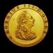 London Coins : A153 : Lot 2270 : Penny 1797 Gilt Proof Peck 1118, KP16, ship with 6 incuse gunports, VF and heavily tooled, the rever...
