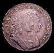 London Coins : A153 : Lot 2278 : Shilling 1693 9 over 0 ESC 1076A VF and nicely toned, with the usual weak area on the King's wr...