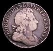 London Coins : A153 : Lot 2282 : Shilling 1723 French Arms at date ESC 1177 VG with some smoothing to the edge, rare