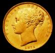 London Coins : A153 : Lot 2315 : Sovereign 1871 Shield Marsh 55 Die Number 27 EF and lustrous with some contact marks