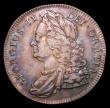 London Coins : A153 : Lot 2541 : Crown 1743 Roses ESC 124 VF and nicely toned, with a small edge bruise at 4 o'clock, struck on ...