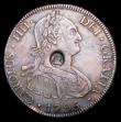 London Coins : A153 : Lot 2719 : Dollar George III Oval Countermark on 1795 Bolivia 8 Reales Potosi Mint ESC 131 countermark GVF host...