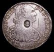 London Coins : A153 : Lot 2721 : Dollar George III Oval Countermark on 1792 Mexico City 8 Reales ESC 129 countermark VF host coin Goo...