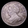 London Coins : A153 : Lot 3239 : Shilling 1702 First Bust, ESC 1128 NVF with some haymarking