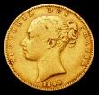 London Coins : A153 : Lot 3433 : Sovereign 1843 3 over inverted 2, the 3 with thick formation, does not match any of the types from t...