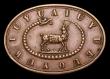 London Coins : A153 : Lot 799 : Glamorganshire, Llantrisant, William Price, oval copper memorial token to Jesus Christ, 1884, serpen...