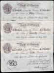 London Coins : A153 : Lot 98 : Peppiatt white Operation Bernhard (3) German forgeries £10 dated 1936, £20 dated 1935 an...