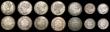 London Coins : A154 : Lot 1074 : India - British (22) One Rupee (6) 1840 Split legend, WW Raised, 1840 Continuous Legend, No WW (2), ...