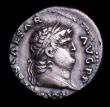 London Coins : A154 : Lot 1520 : Ar denarius.  Nero.  C, 54-68 AD.   Rome.  Rev; legionary eagle between two standards.  RIC 68.  Ton...