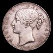 London Coins : A154 : Lot 1778 : Crown 1847 Young Head ESC 286 About EF toned with some light hairlines on the obverse