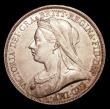 London Coins : A154 : Lot 1799 : Crown 1893 LVI ESC 303 the T.B initials below the bust showing signs of die wear, the T very weak an...