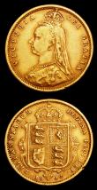 London Coins : A154 : Lot 2107 : Half Sovereigns (2) 1892 No J.E.B. Marsh 481A Fine, 1904 with B.P. Marsh 507A VF with a couple of ed...