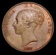 London Coins : A154 : Lot 2420 : Penny 1858 8 over 2, this variety previously thought to be 8 over 3 with die cracks showing thinly t...