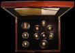 London Coins : A154 : Lot 446 : Proof Set 2012 The Diamond Jubilee 10-coin set with all coins in gold, comprising Five Pound Crown, ...