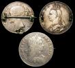 London Coins : A154 : Lot 577 : Enamelled (2) Crowns Victoria Young Head and 1887 both reverses enamelled, fair workmanship, along w...