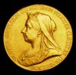 London Coins : A154 : Lot 697 : Queen Victoria Diamond Jubilee 1897 26mm diameter in gold, the official Royal Mint issue, Eimer 1817...