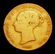 London Coins : A154 : Lot 720 : Australia Half Sovereign 1856 Sydney Branch Mint Marsh 381 VG