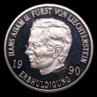 London Coins : A154 : Lot 862 : Liechtenstein 10 Franken 1990 Succession of Hans Albert II Y#22 Proof FDC retaining much original mi...