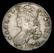 London Coins : A154 : Lot 966 : USA Half Dollar 1824 Breen 4656 Tall 1 Plain 2 EF, unevenly toned, the portrait double struck and wi...