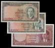 London Coins : A155 : Lot 1891 : Iraq (3) Half Dinar 1947 (1950) Pick 28 EF, Quarter Dinars 1947 (1950) (2) Pick 27 both Fine