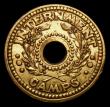London Coins : A155 : Lot 2173 : Australia Internment Camps Penny undated Brass issue (1943) KM#Tn1.1 GVF with a couple of small stai...