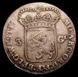 London Coins : A155 : Lot 2283 : Netherlands - West Friesland 3 Gulden 1763 KM#141.1 Good Fine with a light gold tone