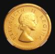 London Coins : A155 : Lot 2333 : South Africa Pound 1957 Gold Proof KM#54 NGC PF65