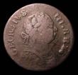London Coins : A155 : Lot 2385 : USA Halfpenny 1787 Machins Mills Large Date Breen 995, Coleman CH-1787B-1 VG Rare