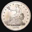 London Coins : A155 : Lot 2397 : USA Trade Dollar 1876 Breen 5798 reverse shows die cracks around the legend A/UNC with light cabinet...