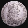 London Coins : A155 : Lot 550 : Crown 1666 XVIII ESC 32 VF with some adjustment lines below the date