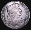 London Coins : A155 : Lot 555 : Crown 1678 8 over 7  TRICESIMO ESC 55 Bold Fine, rated R2 by ESC, we note that since 2003 we have ha...