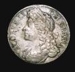 London Coins : A155 : Lot 559 : Crown 1686 SECVNDO No Stops on Obverse ESC 77 GVF and attractively toned with some haymarking, the r...