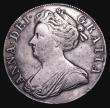 London Coins : A155 : Lot 566 : Crown 1708 Plumes ESC 108 Fine or slightly better, once cleaned, now retoned