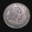 London Coins : A155 : Lot 568 : Crown 1718 8 over 6 Roses and Plumes QUINTO ESC 111A NEF the obverse with some adjustment lines, acc...